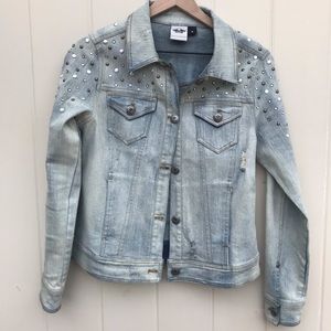 Harley Davidson Studded Jean Jacket with Stretch